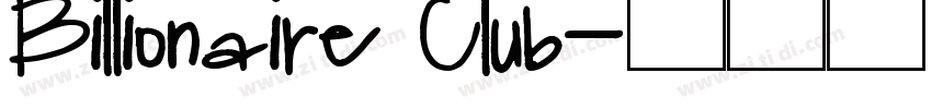 Billionaire Club字体转换